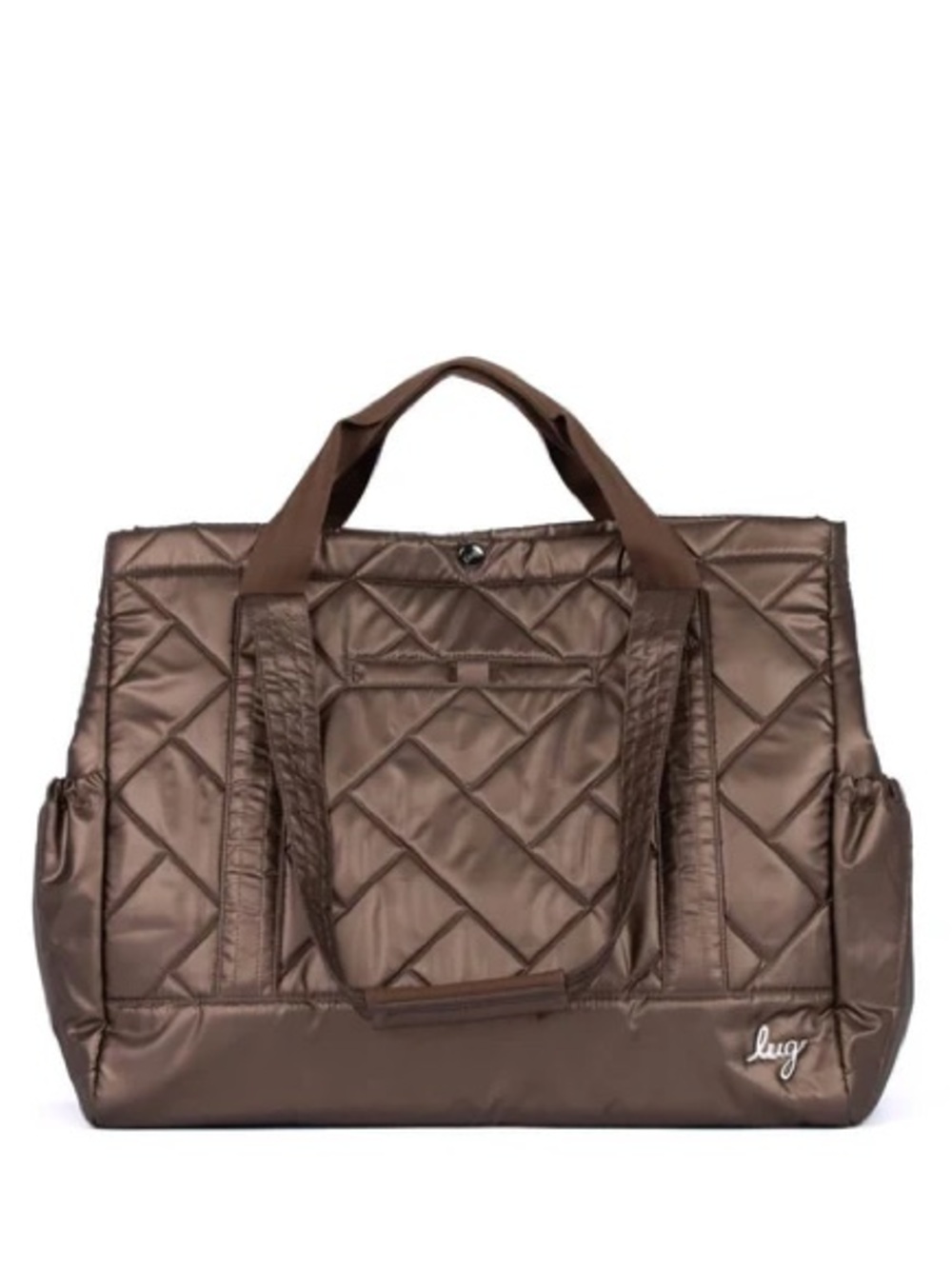 LUG YACHT TOTE Metallic Espresso